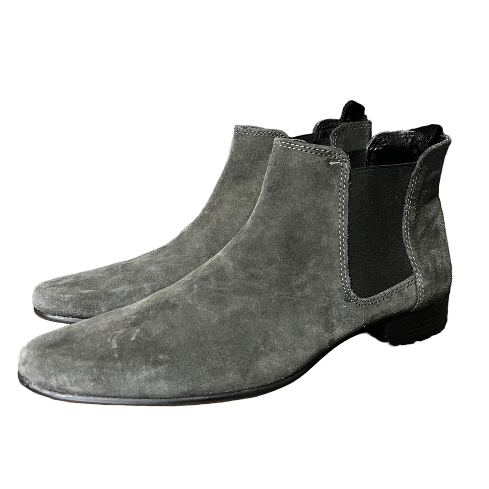 ASOS DESIGN chelsea boots in gray faux suede‎ Size 7